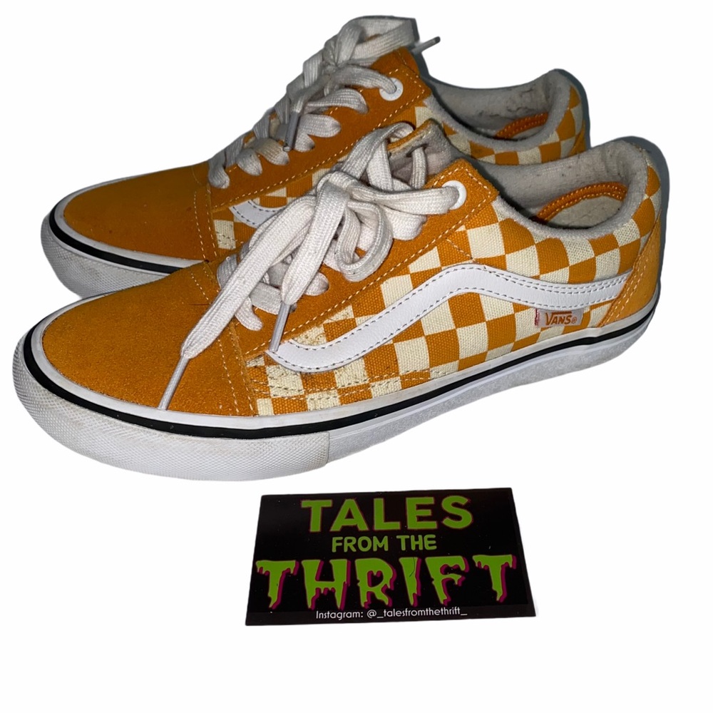 Vans Old Skool Yellow Checkerboard low Skate Shoes